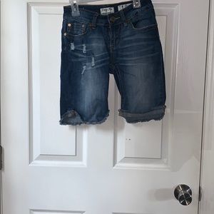Denim bermuda shorts